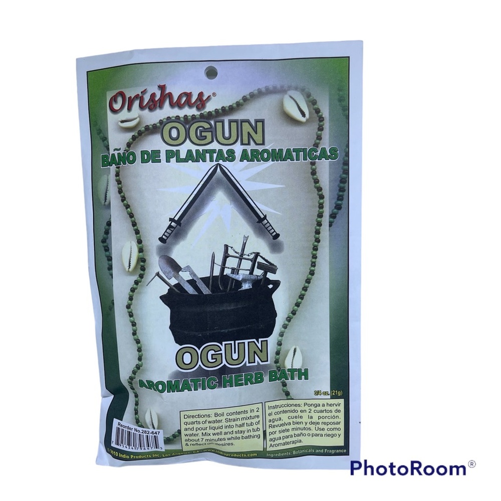 Ogun aromatic Herb bath/ baño aromático de hierbas Ogun
